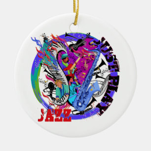 Smooth Jazz Music jul Ornament av Juleez