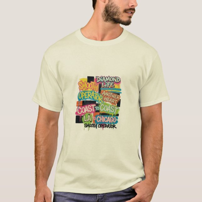 Smooth Operator T-Shirt Urban Graffiti Street Art (Framsida)