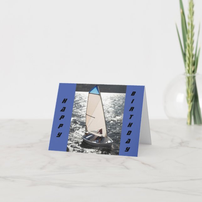 **SMOOTH SAILING AHEAD** PÅ BIRTHDAY KORT (Framsida)