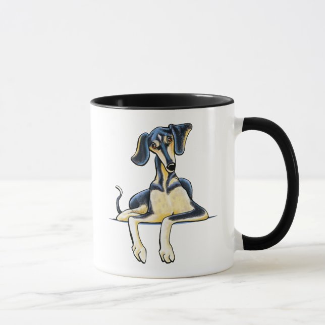 Smooth Saluki Emil Mugg (Höger)