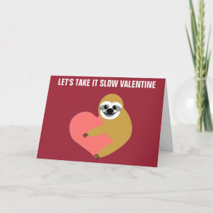 Smooth Sloth Valentine Helgkort