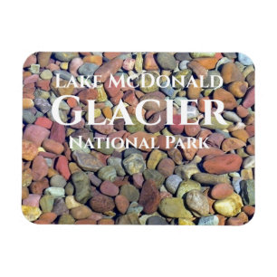 Smooth Stones in Vatten Sjö McDonald, Glacier NP Magnet