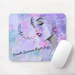 Smooth Summer Natt Jazz Abstrakt Lavender Musmatta