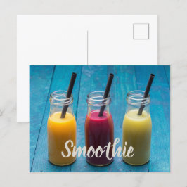 Smoothie juice dricker mango orange kiwi-gåva helg vykort