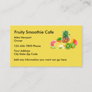 SmoothieCafe Businesscards Visitkort