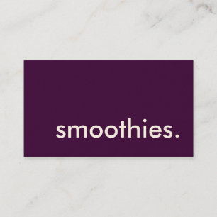 smoothies. lojalitetstansmaskinkort lojalitetskort