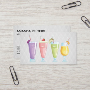 Smoothies Näringsvärde Visitkort