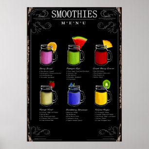 Smoothiesmeny Poster