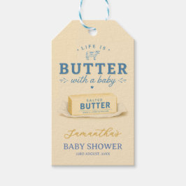 Smör Baby Shower Livet är smör Presentetikett