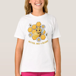 Smör, bin och blomma t shirt