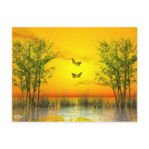 Smör efter solnedgång - 3D-rendering