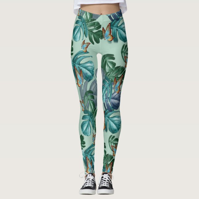 Smör från Paradise/Tropical Turcos Stänk Leggings (Framsida)