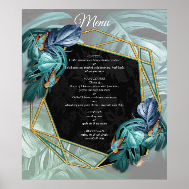 Smör från Paradise/Tropical Turcos Stänk Poster (Framsidan)