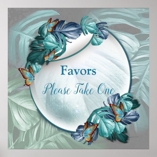 Smör från Paradise/Tropical Turcos Stänk Poster (Framsidan)