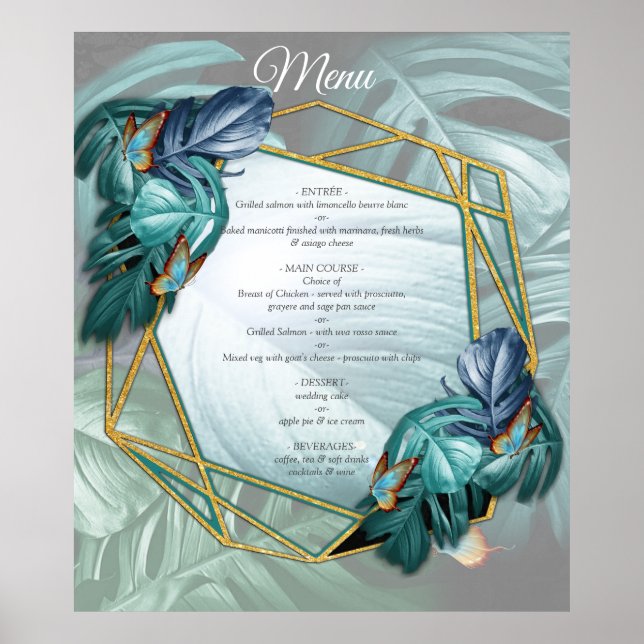 Smör från Paradise/Tropical Turcos Stänk Poster (Framsidan)