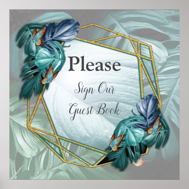 Smör från Paradise/Tropical Turcos Stänk Poster (Framsidan)