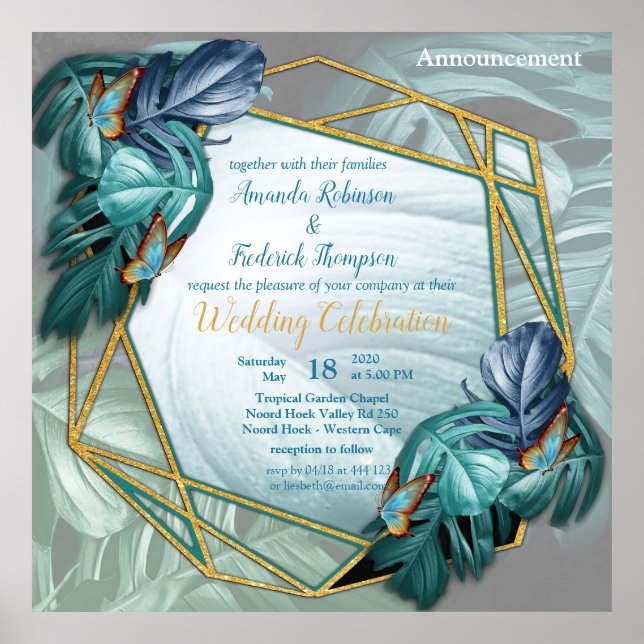 Smör från Paradise/Tropical Turcos Stänk Poster (Framsidan)