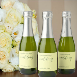 Smör Gult och minimalistiskt Bröllop