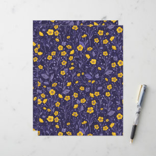 Smör, gult och violett