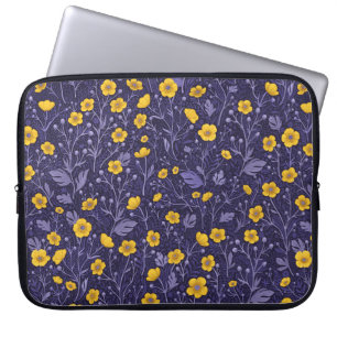 Smör, gult och violett laptop fodral