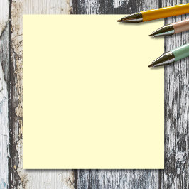 Smör Gult Solid Färg | Klassisk Elegant Anteckningsblock