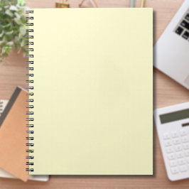 Smör Gult Solid Färg | Klassisk Elegant Anteckningsbok