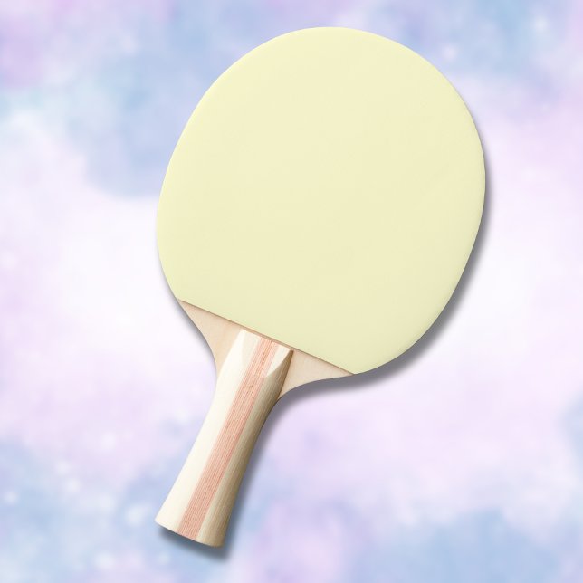 Smör Gult Solid Färg | Klassisk Elegant Pingisracket (Skapare uppladdad)