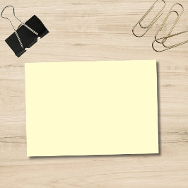 Smör Gult Solid Färg | Klassisk Elegant Post-it Block