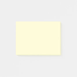 Smör Gult Solid Färg | Klassisk Elegant Post-it Block