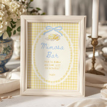 Smör Hälften Gul Gingham Mimosa Bar