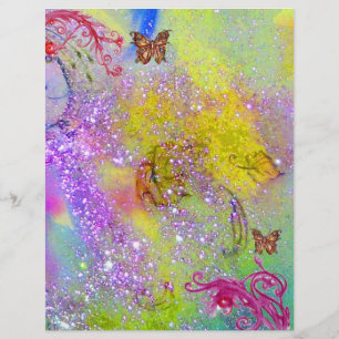 SMÖR I SPARKLER, lila gult rosa röd