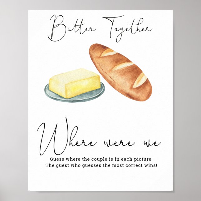 Smör ihop bröllopsfest - Var Var Vi Poster (Framsidan)