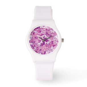 Smör, lila, lavender, rosa armbandsur
