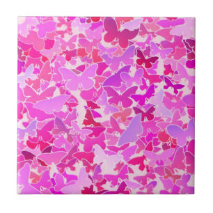Smör, lila, lavender, rosa kakelplatta