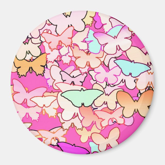 Smör, mångsidig och djup rosa magnet (Framsidan)