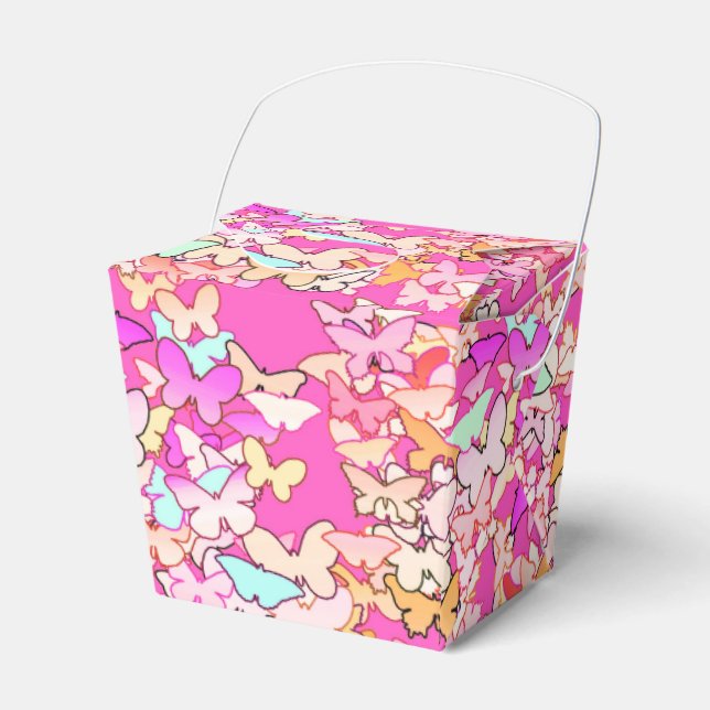 Smör, mångsidig och djup rosa presentaskar (Framsidan Sidan)