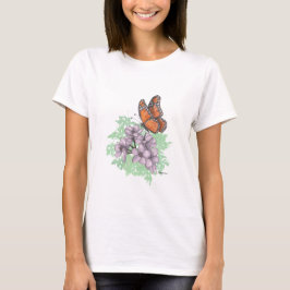 Smör med Rosa Blommar T Shirt