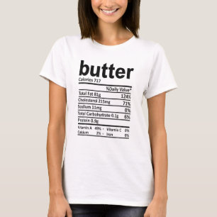 Smör Näringsfakta 2020 Lustigt Thanksgiving Foo T Shirt