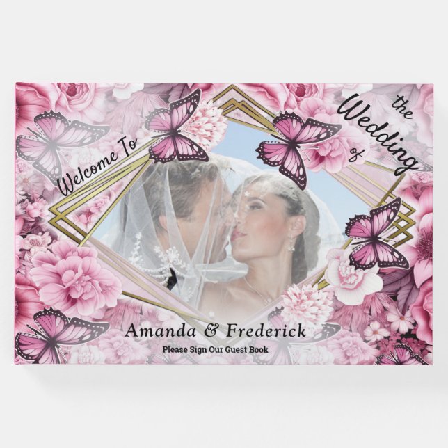 Smör och blommor i varierande nyanser gästböcker (Framsida)