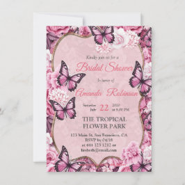 Smör och blommor i varierande nyanser inbjudningar