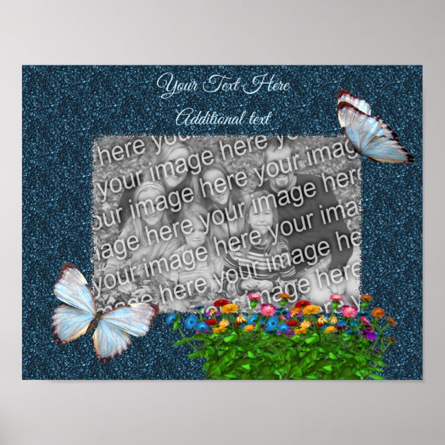 Smör och blommor, Ram, lägg till foto Poster (Framsidan)