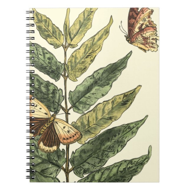 Smör och Löv med Black Ram Anteckningsbok Med Spiral (Framsidan)