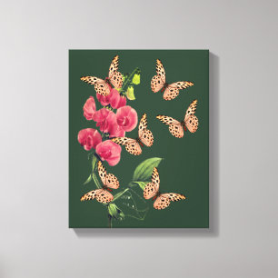 Smör och sötärtblommor canvastryck