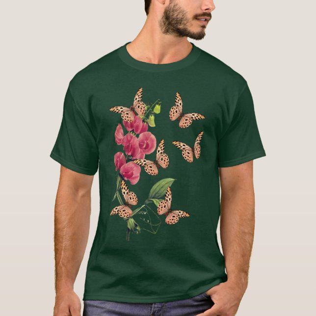 Smör och sötärtblommor t shirt (Framsida)