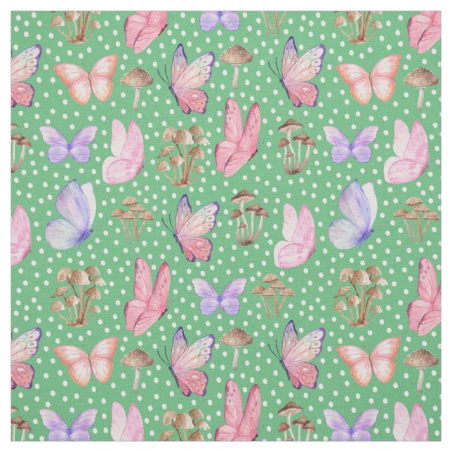 Smör och svampar på Grönten Tyg (Provkarta)