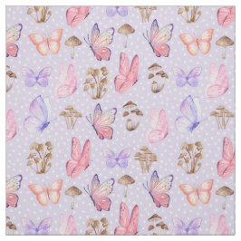 Smör och svampar på lätt Lila Tyg