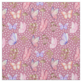 Smör och svampar på Purplish Rosa Tyg