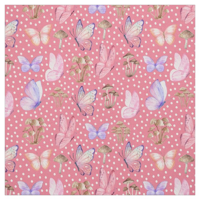 Smör och svampar på Rosan Rouge Tyg (Provkarta)