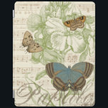 Smör på Lakan Music med Blommigt Design iPad Skydd<br><div class="desc">En grönt-blommigt och lakan-musik är bakgrunden till en trio fjärilar i biet av Vision Studio. Fransken ord för fjäril,  papillon,  är också förkroppsligad vid biets grund. Om man har en stark kärlek av fjärilar,  naturen,  eller precis som om man omger sig själv med skönhet,  så är det ditt namn!</div>