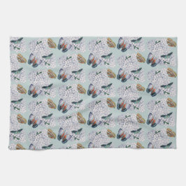 Smör på mjuk tek kökshandduk